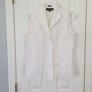 White button down blouse